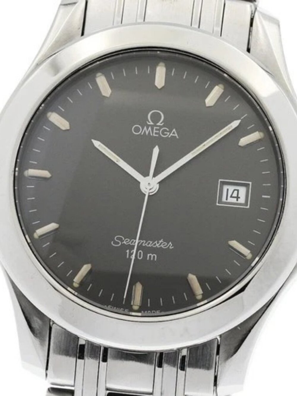OMEGA Seamaster120m 2511.41 Date gray Dial Quartz Men's Watch_968262